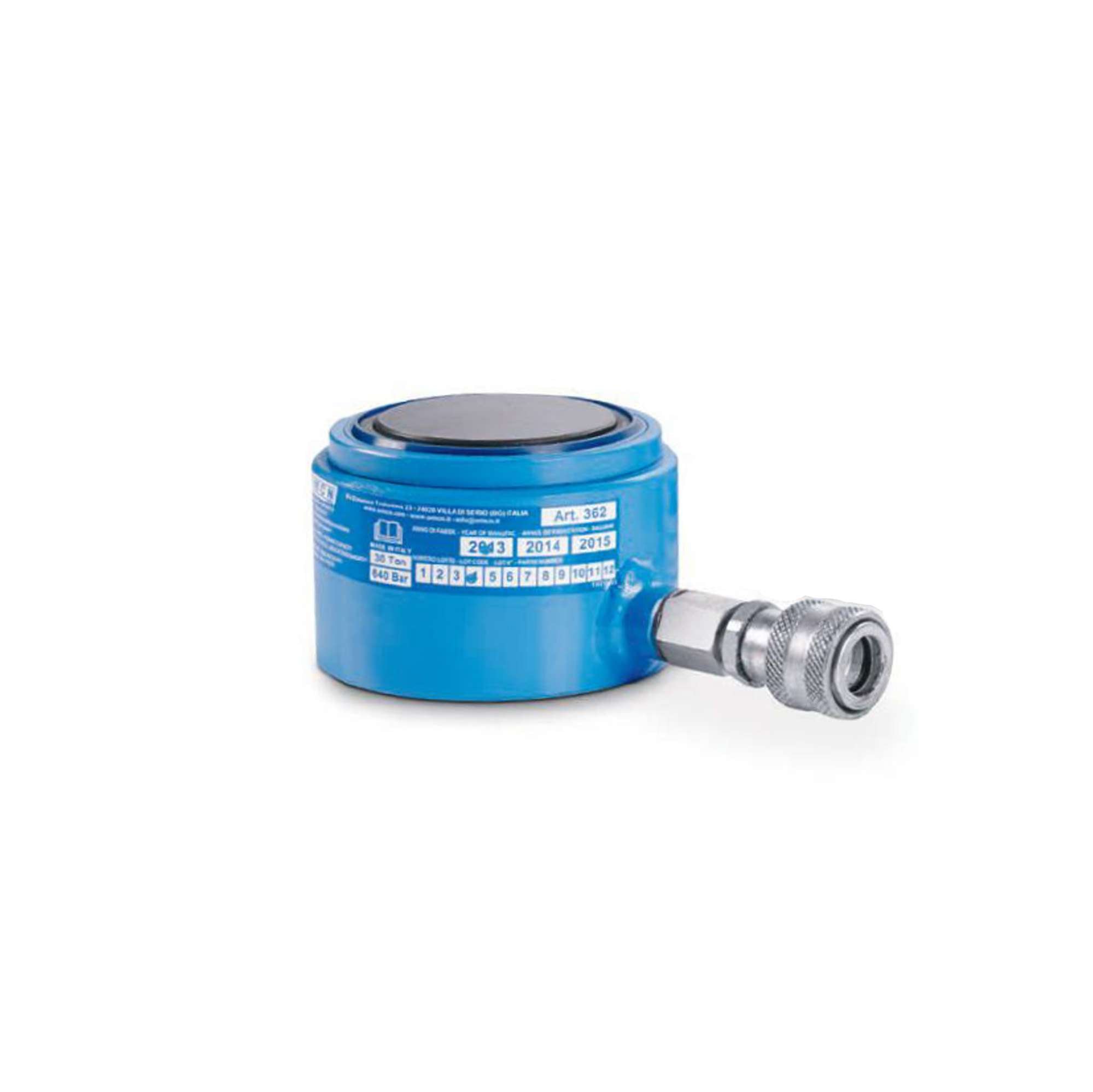 Cilindro idraulico capacità 30 ton con ritorno a molla H.78mm - OMCN 362/M