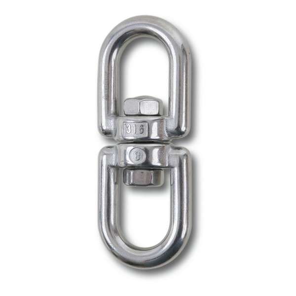 Girello a 2 occhi in acciaio inox AISI 316, D 6 mm - 8272 6 Beta