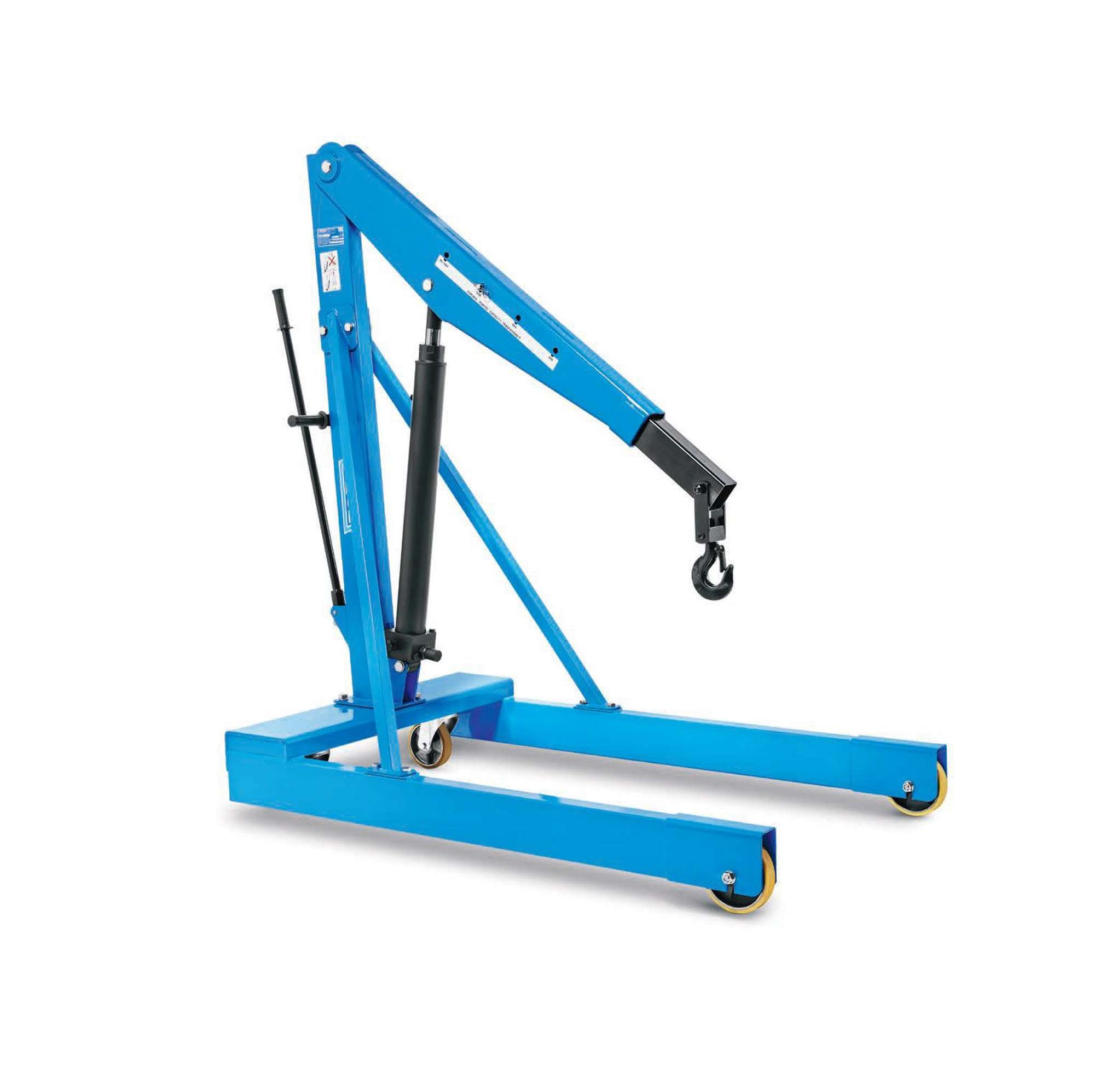 Gru idraulica a carrello portata 1500 kg con pompa a doppio effetto - OMCN SL/15