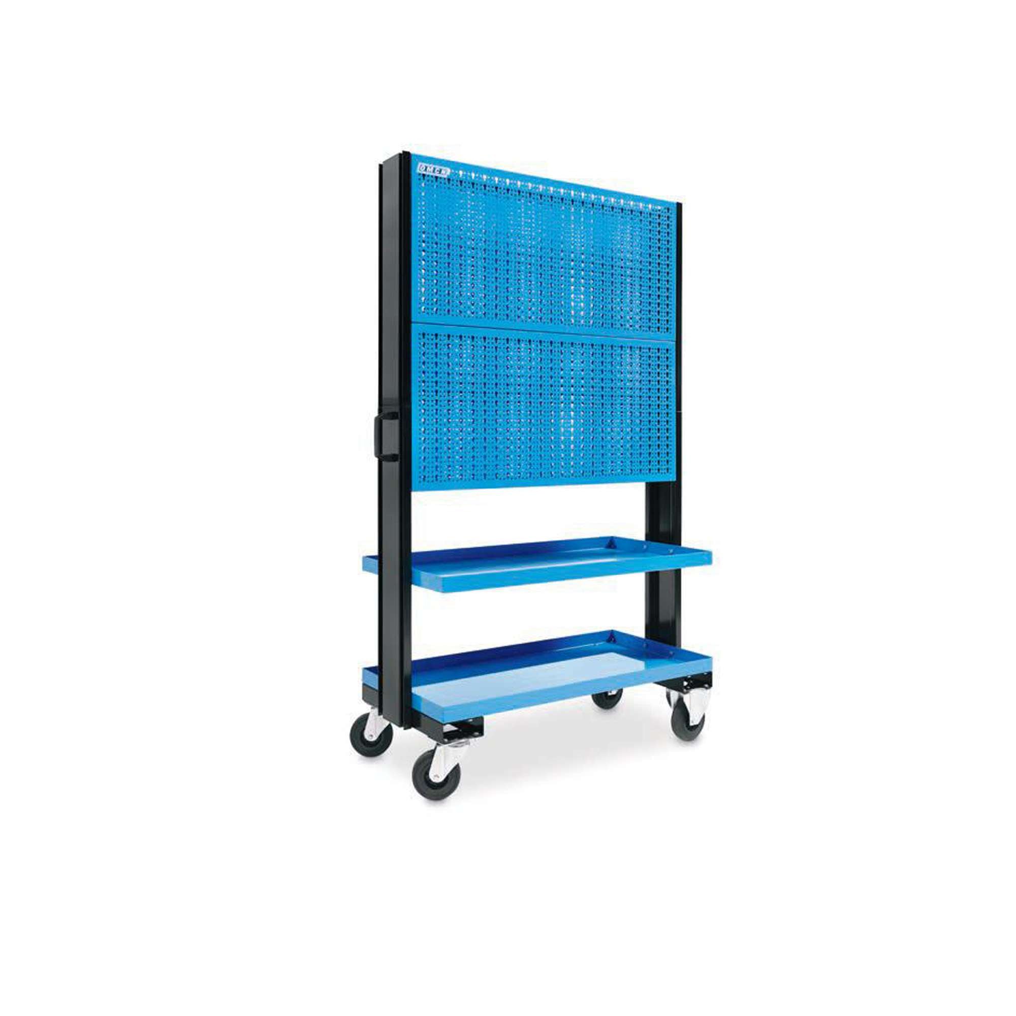 Carrello a 2 ripiani completo di pannello portautensili - OMCN C52