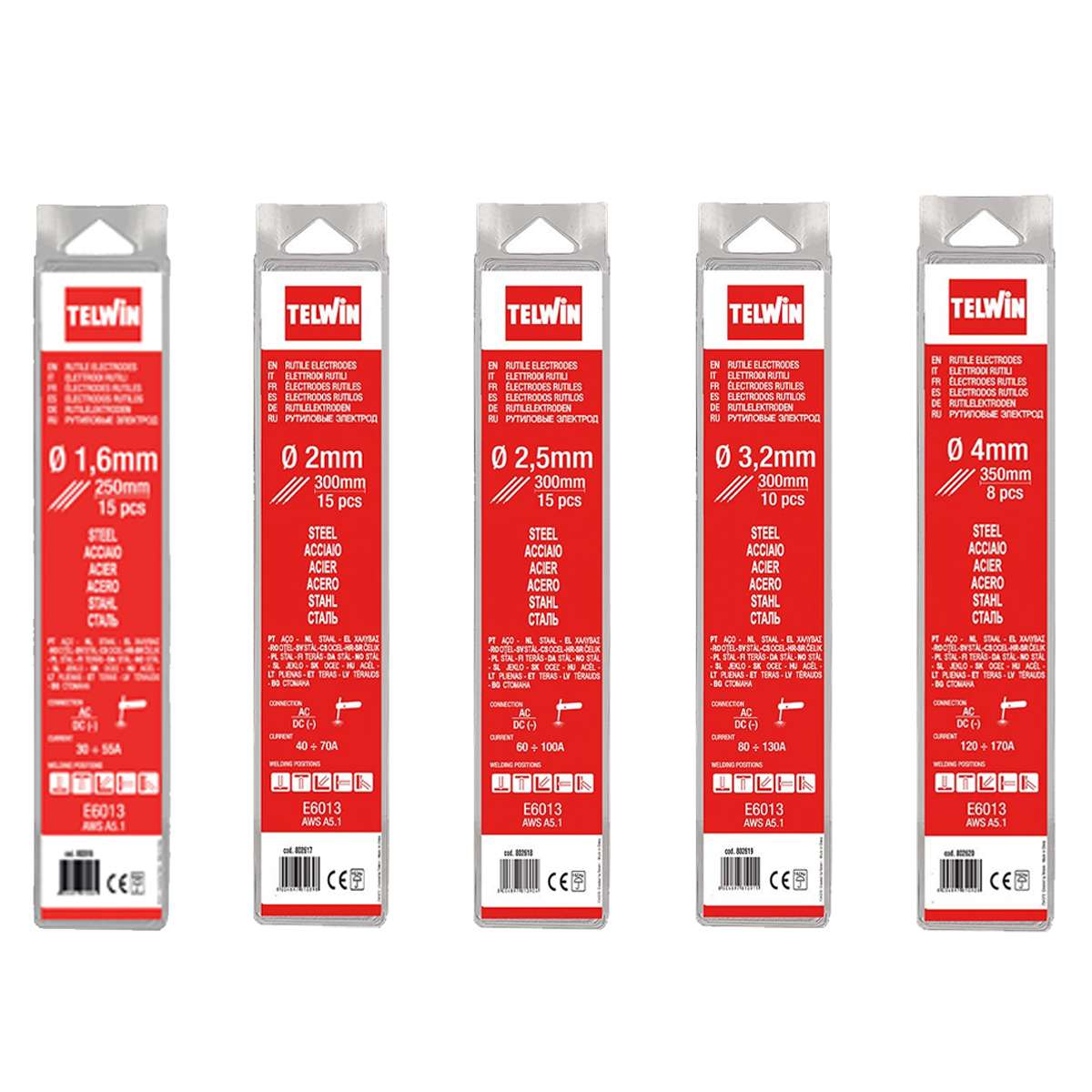 Elettrodi Basici per Saldatura 2,5 mm 2,5 kg, 0.1 V - Telwin - 802748