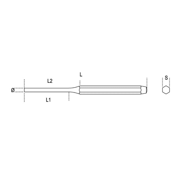 Bulino cromato in acciaio (3mm-4mm) - Beta 32