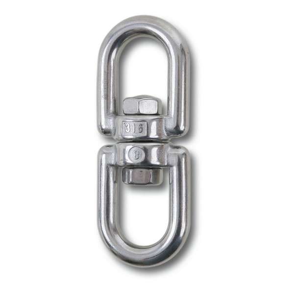 Girello a 2 occhi in acciaio inox AISI 316,  D 6 mm - 8272 6 Beta