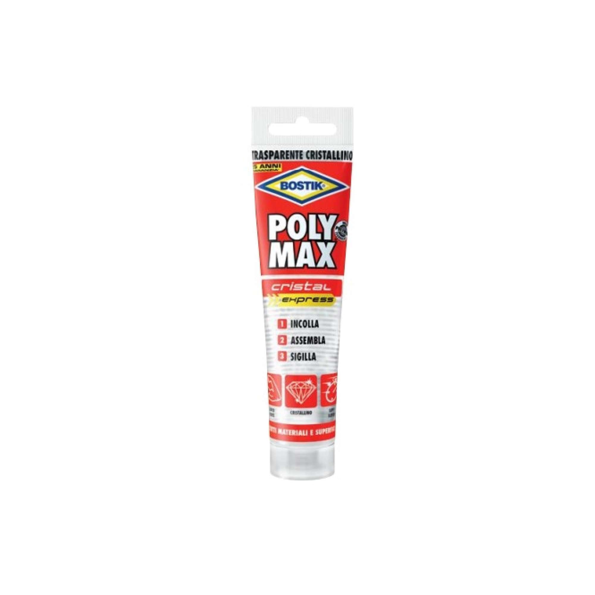 Sigillante.Adesivo Polymax Cristal Tubet - UHU Bostik 6300509