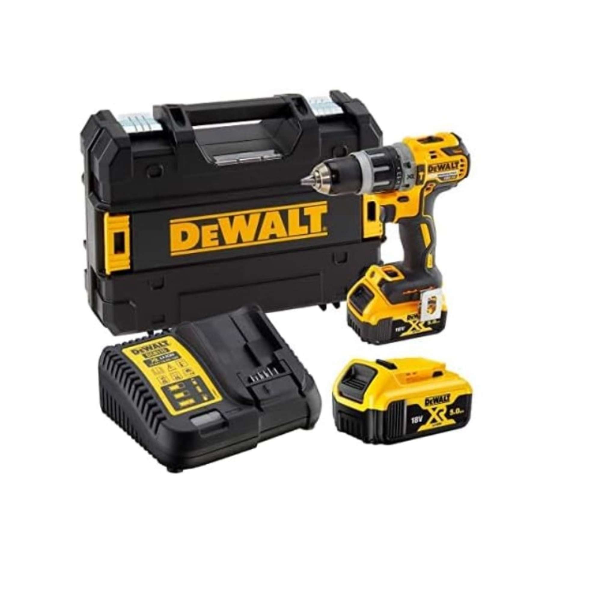 Trapano avvitatore con percussione 18V XR Litio + 2 Batterie 5.0Ah - Dewalt DCD796P2-QW