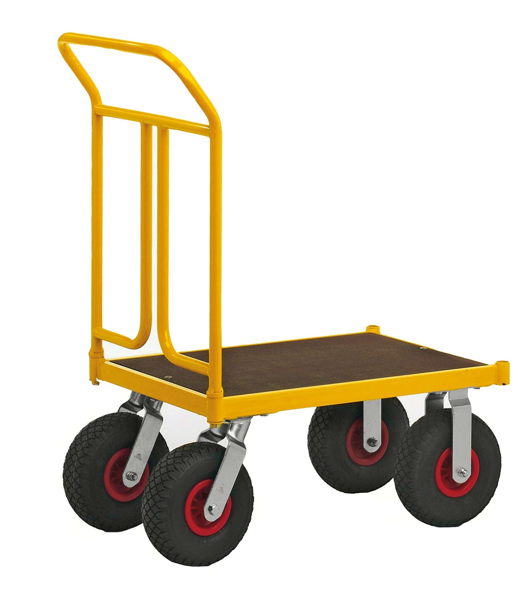 Carrello a piattaforma, carico 400kg, 836 x 500 x 1090 - Kongamek KM144450