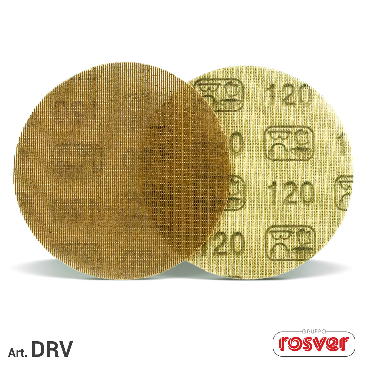 Disco rete strappo abrasivo D.225mm grane (80-220) - Rosver - DRV225 - Conf.25pz