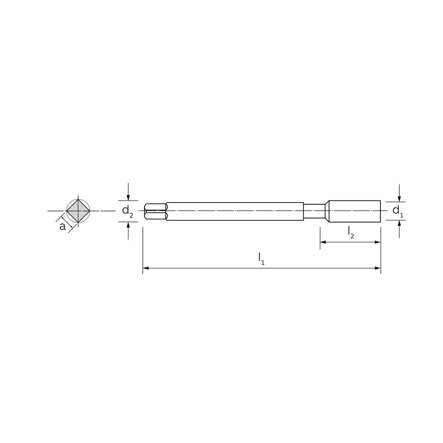 Maschio a mano sbozzatore per applicazioni generiche DIN 2181 16x1,5 - ILIX