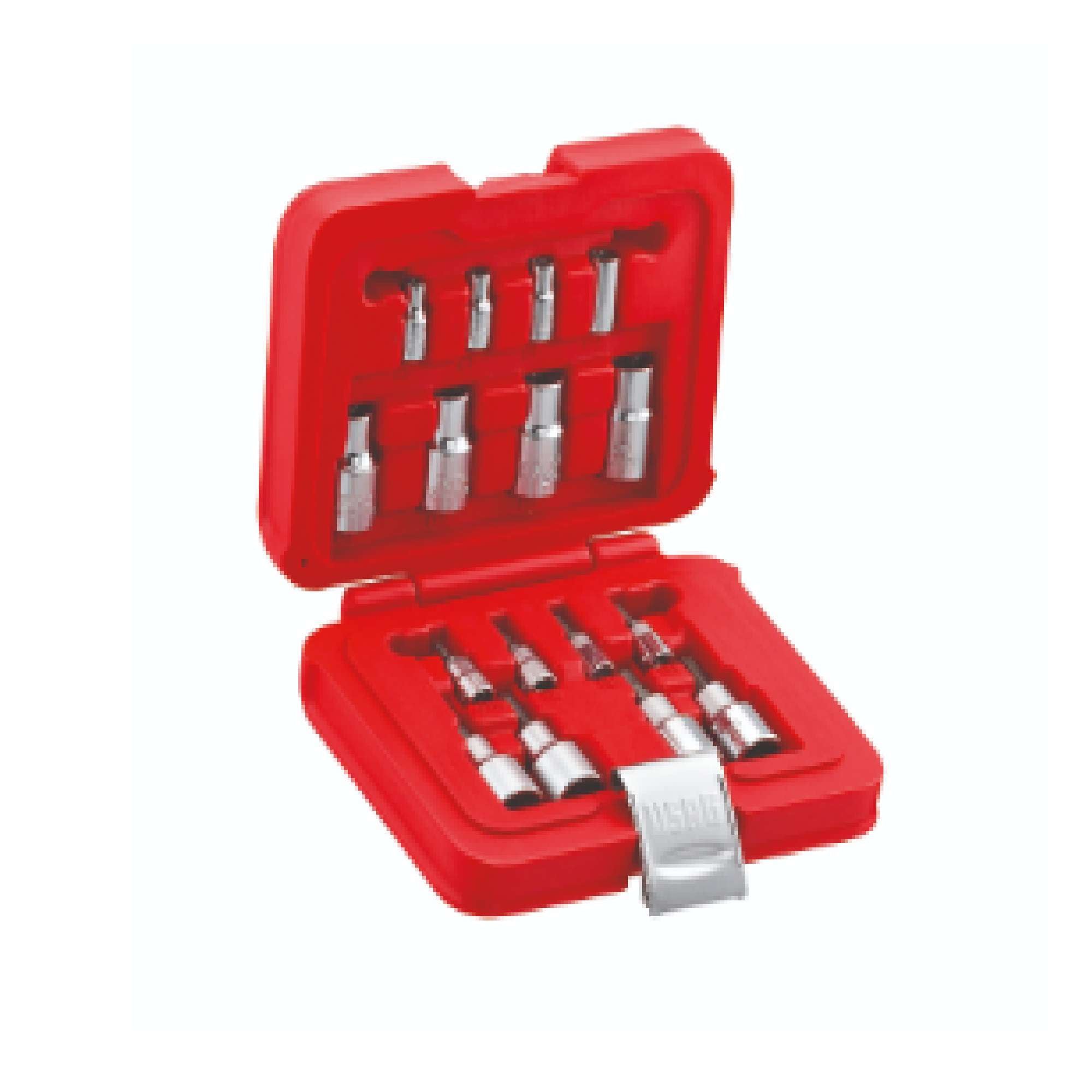 Assortimento in cassetta modulare con 16 bussole TORX - JU 601 1/4-1/2 JTX16