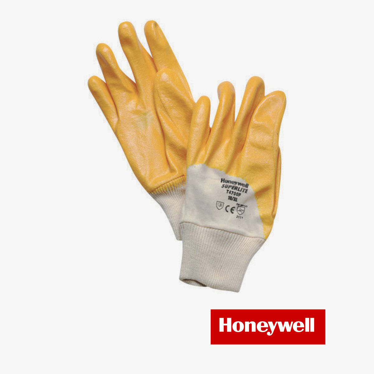Guanti superlite plus nitr.giallo pols (10/xl , 7/s , 8/m , 9/l)