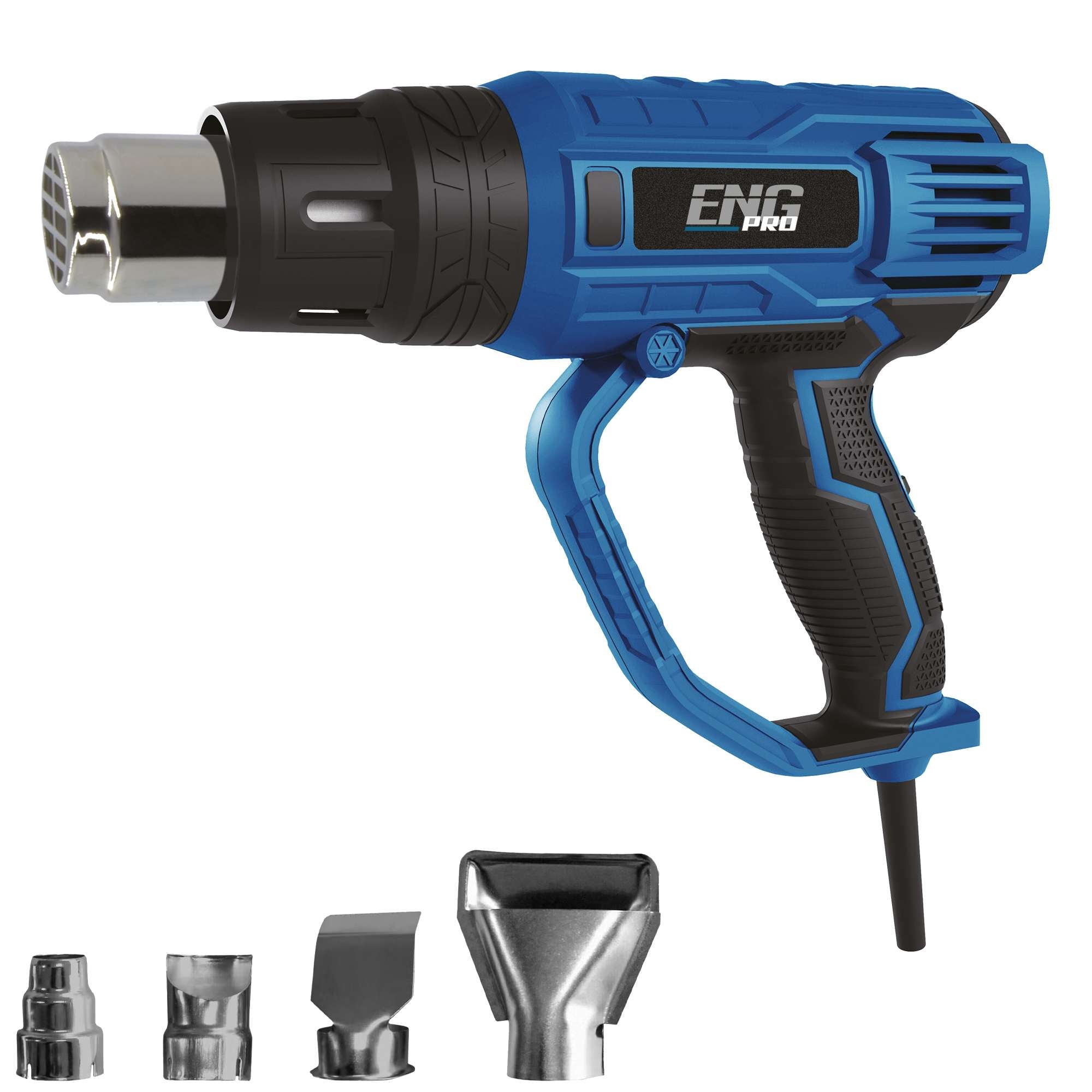 Pistola Termica 2000W con 4 Ugelli, Doppia Temperatura ENG PRO UM 90 PA20