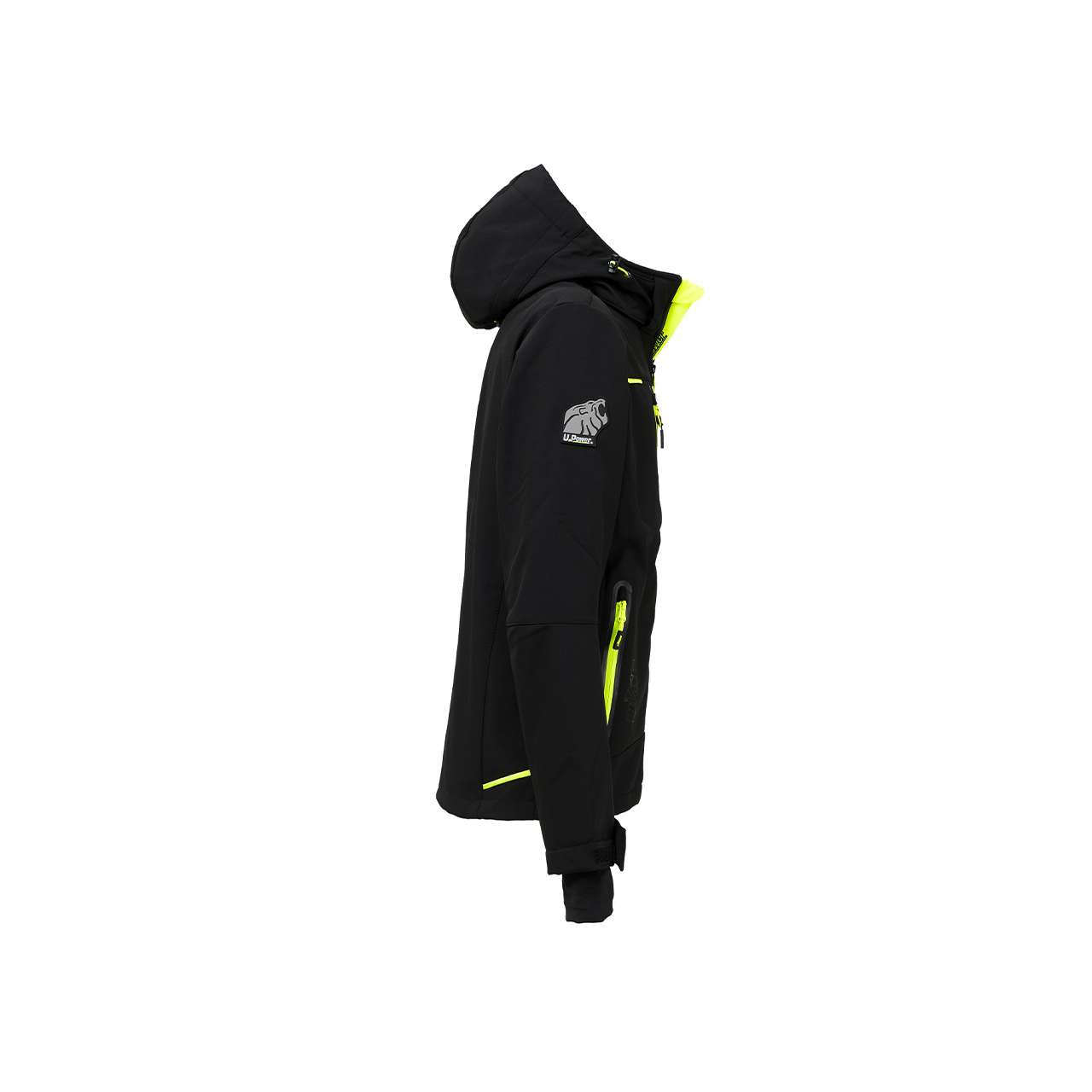 Giacca da lavoro Black Carbon in Softshell con mebrana U-Tex - U-Power Space