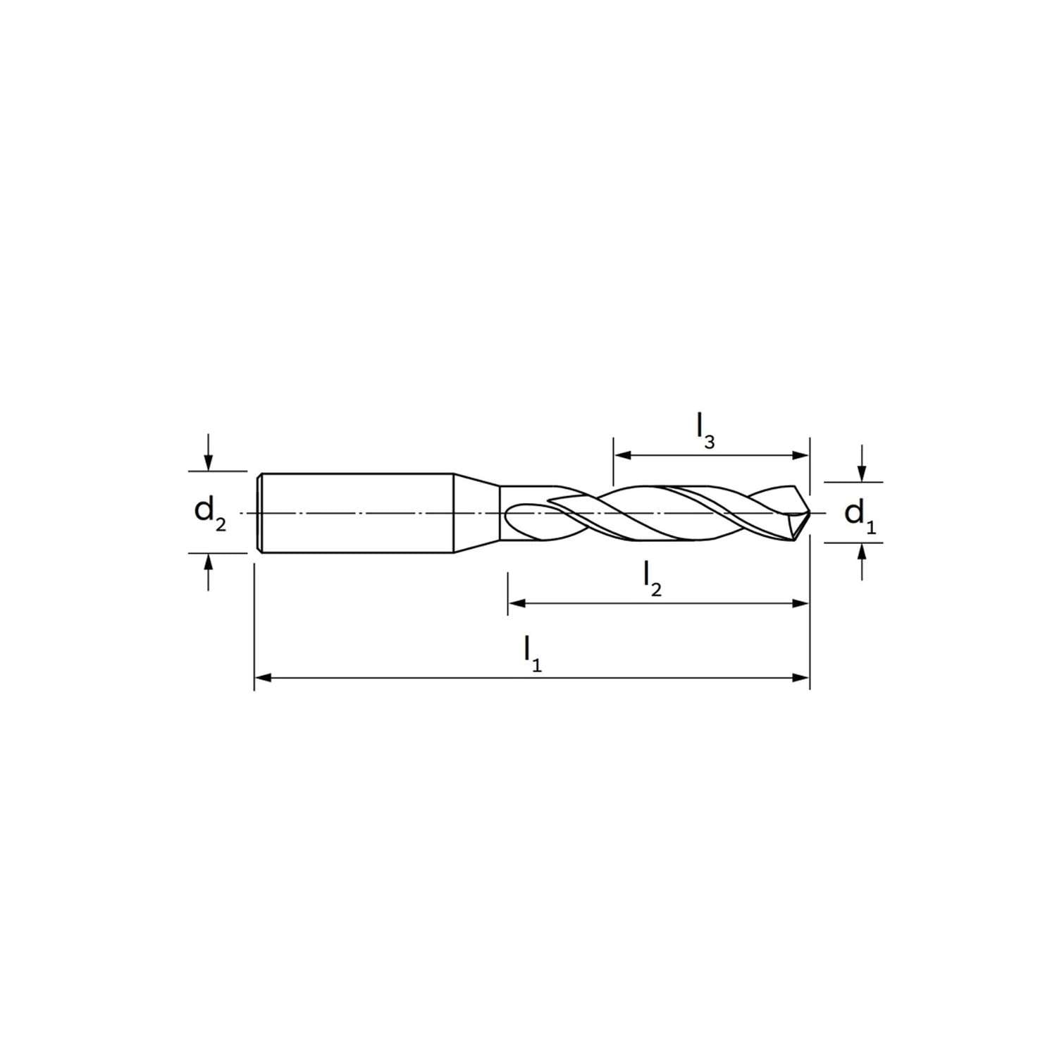 Punta record 3SX per alluminio / ghisa DIN 6537L (4,3 - 4,5) - ILIX