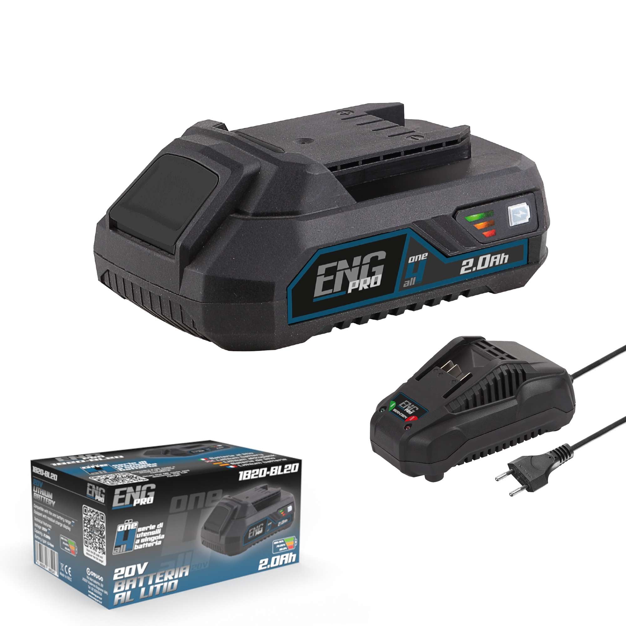 Batteria 20V 2.0 Ah ONE4ALL - ENG PRO