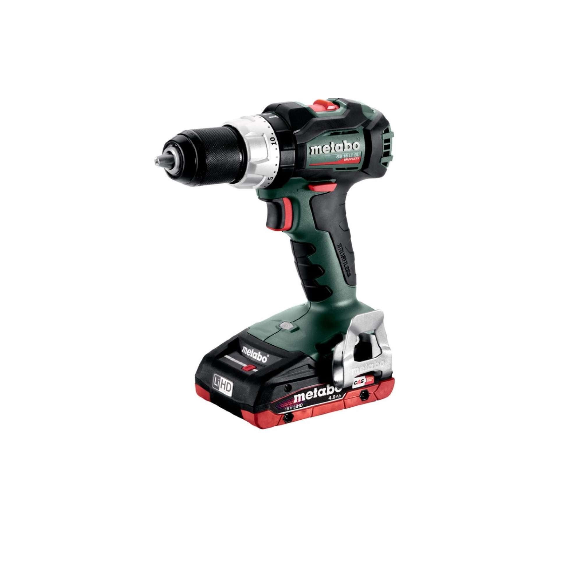 Trapano/avvitatore a percussione a batteria + 2x4Ah - Metabo SB 18 LT BL