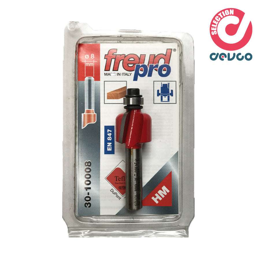 Fresa 2 taglienti per legno diametro 8  Freud - 30-10008