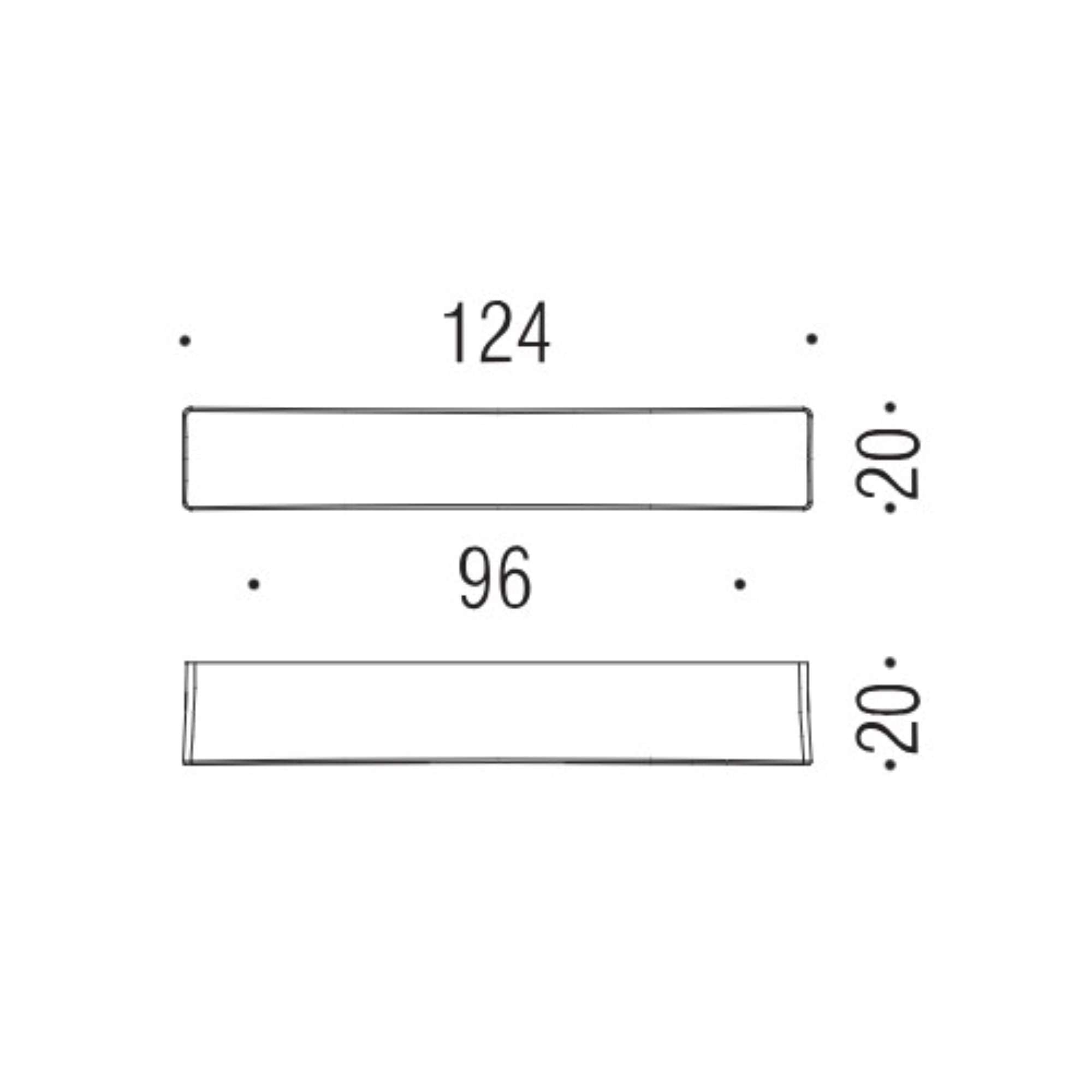 Maniglia F114/D int.96 cm cromosat - F114/D-cm