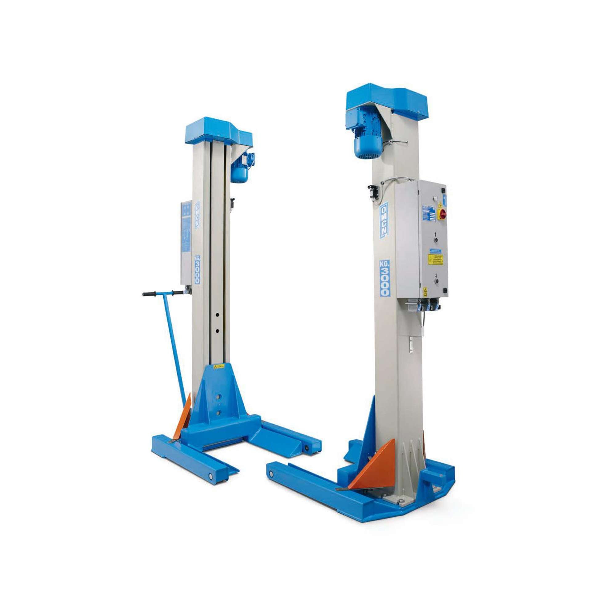 Ponte sollevatore elettromeccanico set 8 colonne mobili 4000kg OMCN 953/B