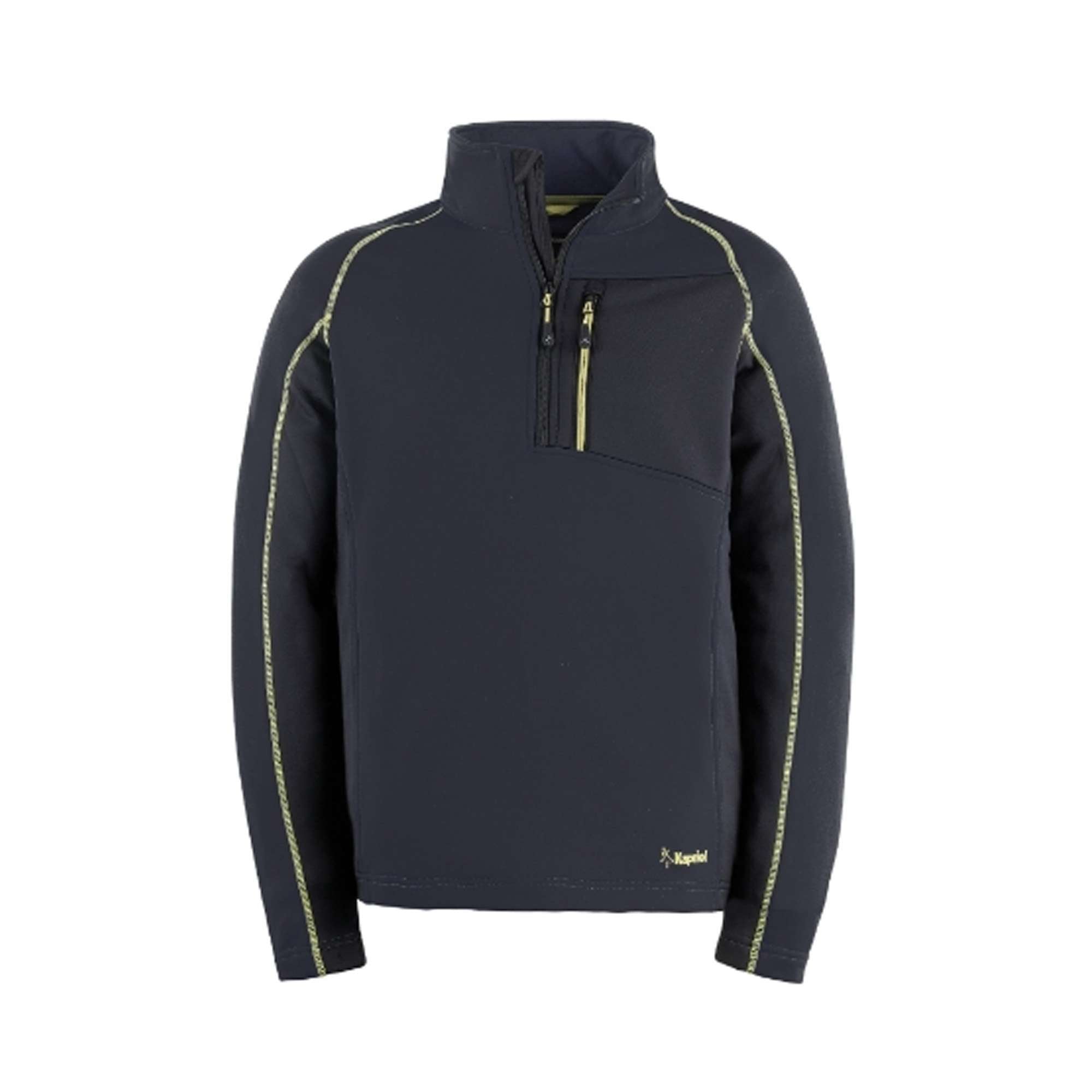 Felpa FLEECE TECH nero TG.(M/L/XL) - 35360/1/2 Kapriol