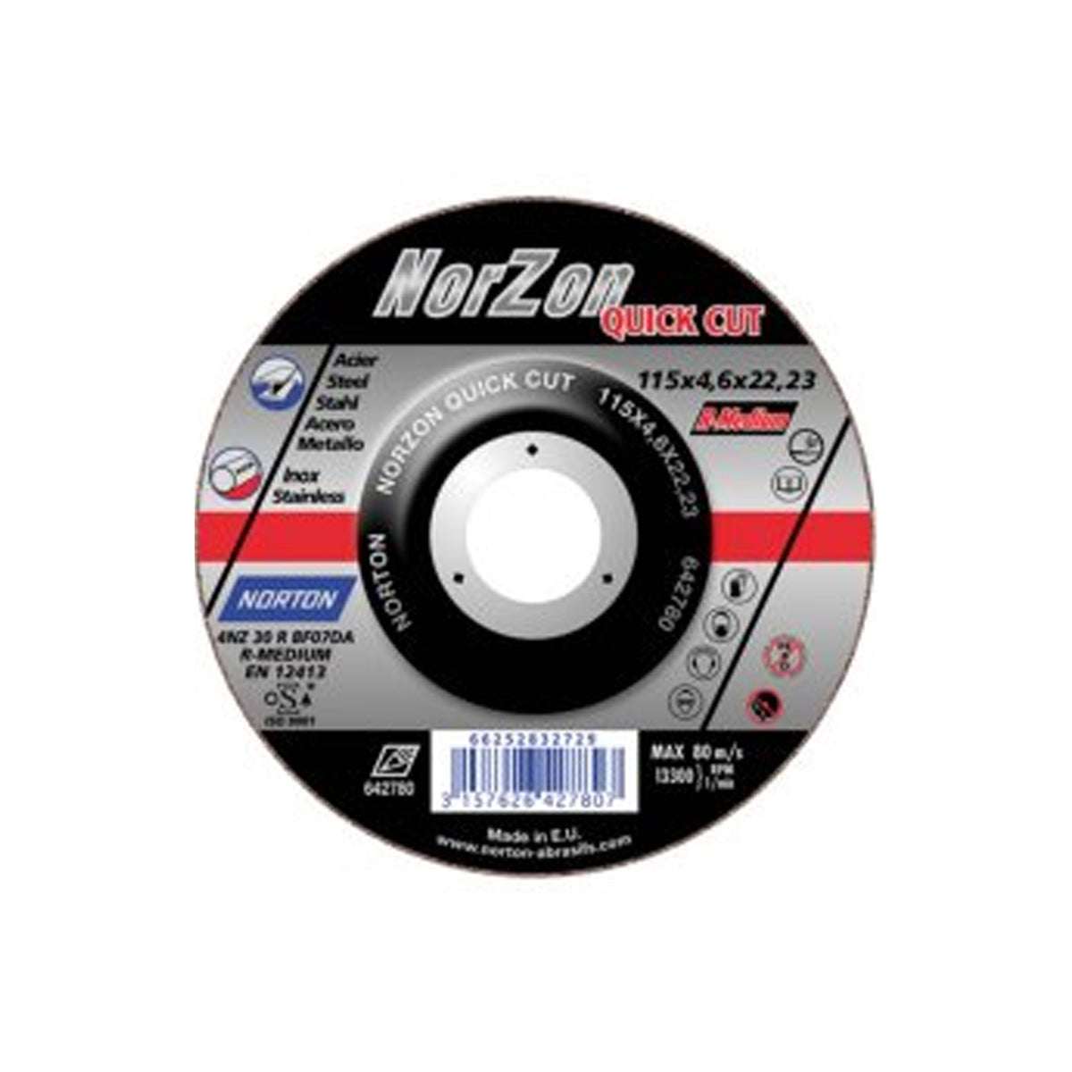 Mola per sbavatura in metallo QUICK CUT F.27 230X7.0X22.23 - Norton