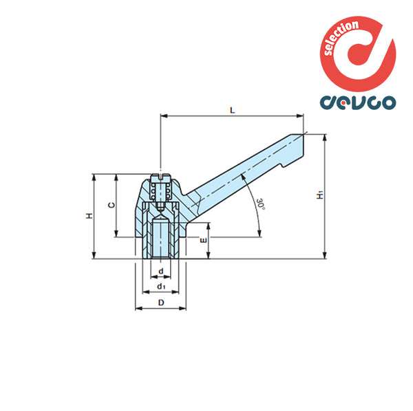 Maniglia a scatto MAB/79 m12 - Gamm - 7310015