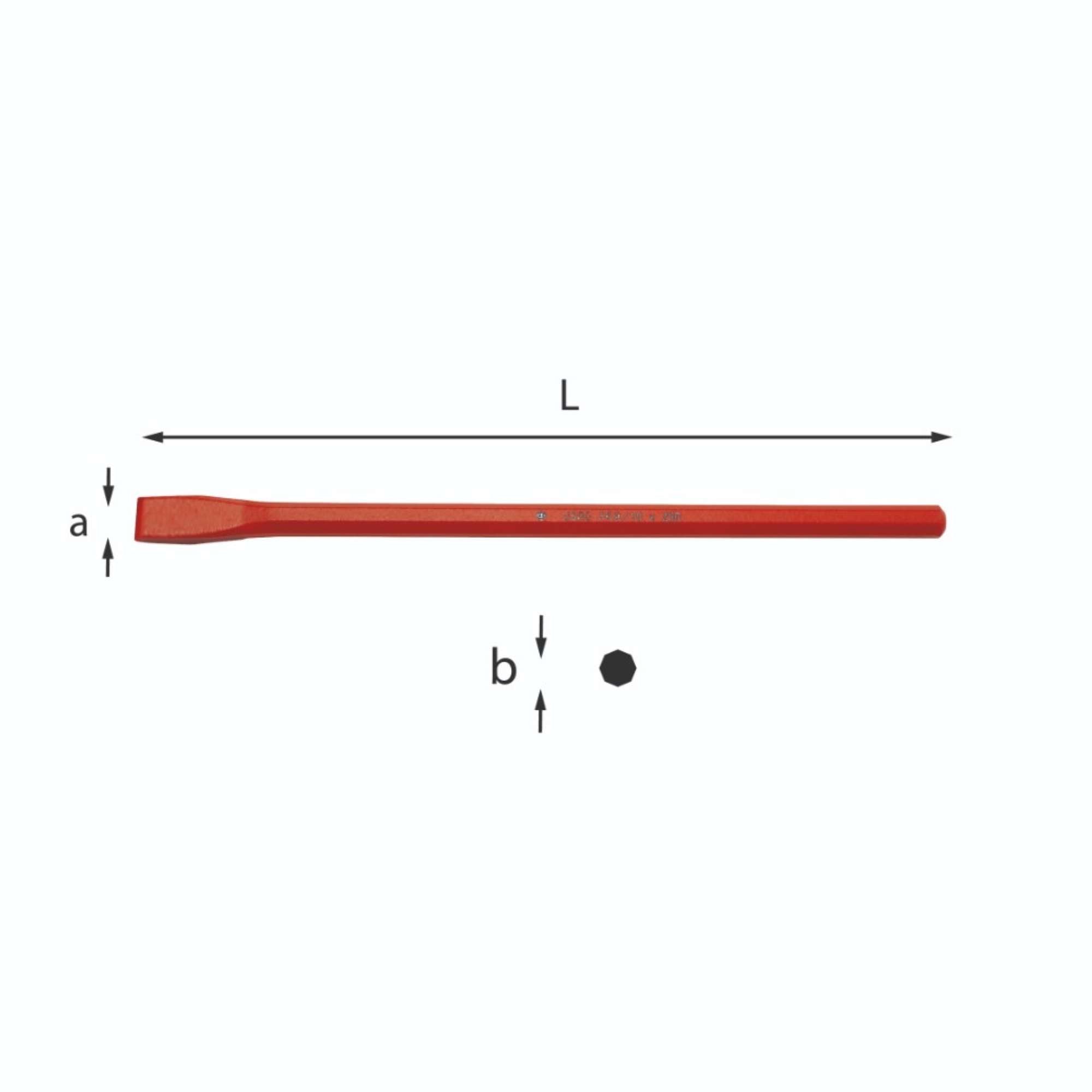 Scalpello per elettricisti 14x250mm - Usag U03590004