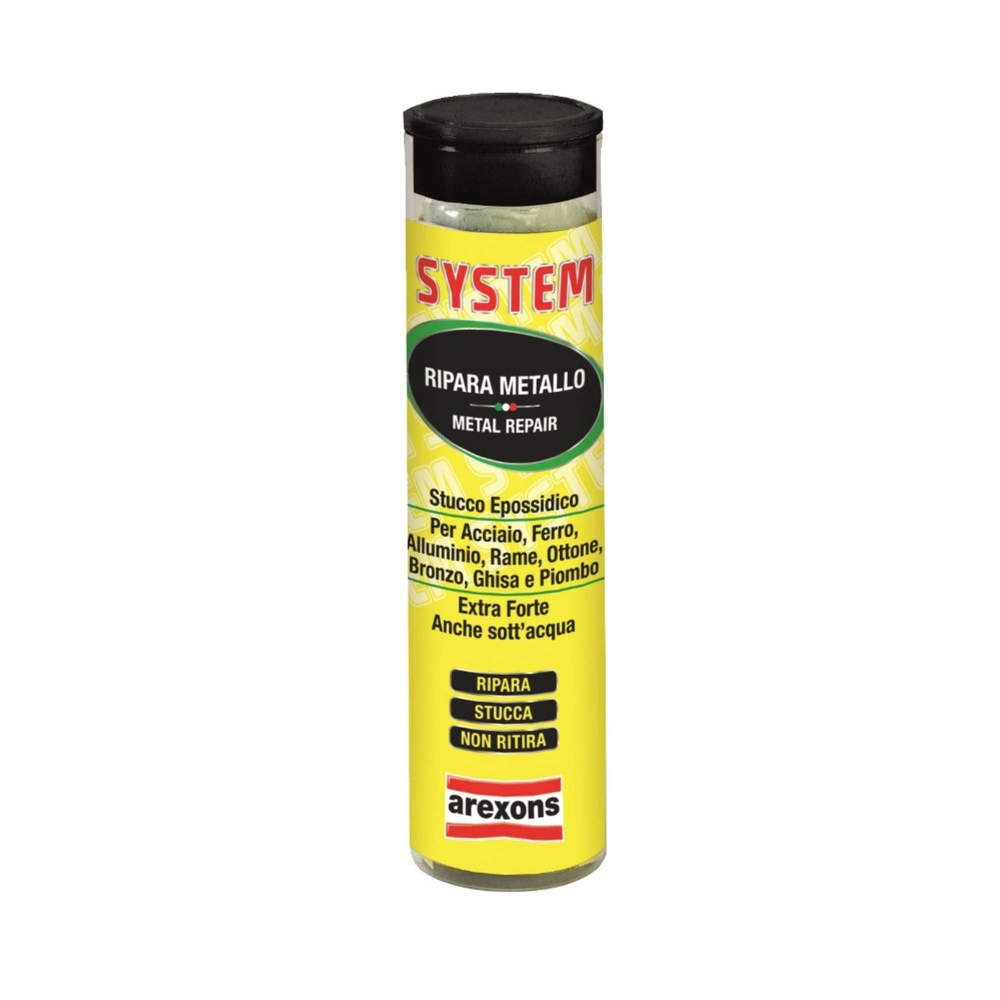 Mastice stucco epossidico per metallo 57gr - Arexons 4758