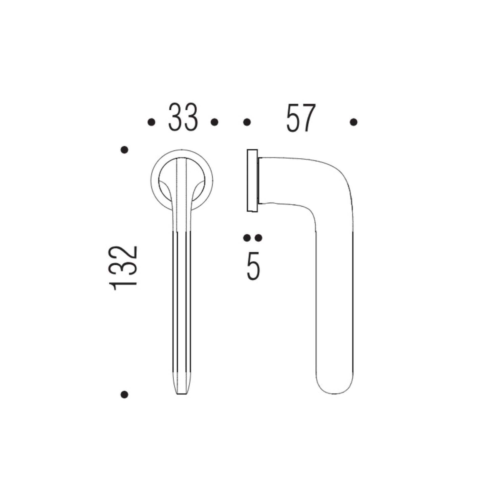 Maniglia roboquattro ID42DK0 cromat - ID42DK0SM-CM