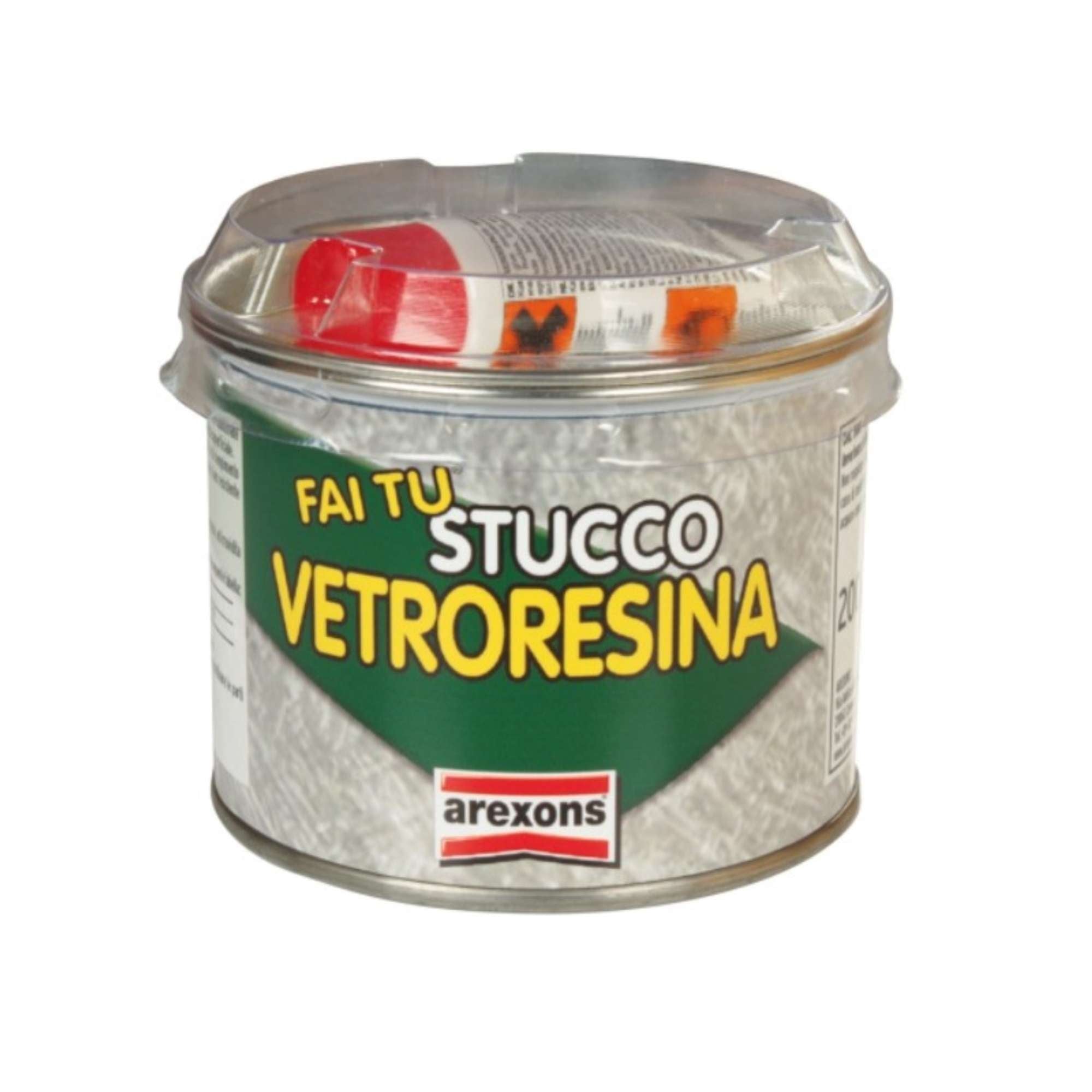 Stucco per vetroresina verde kaki 200 gr - Arexons 3000