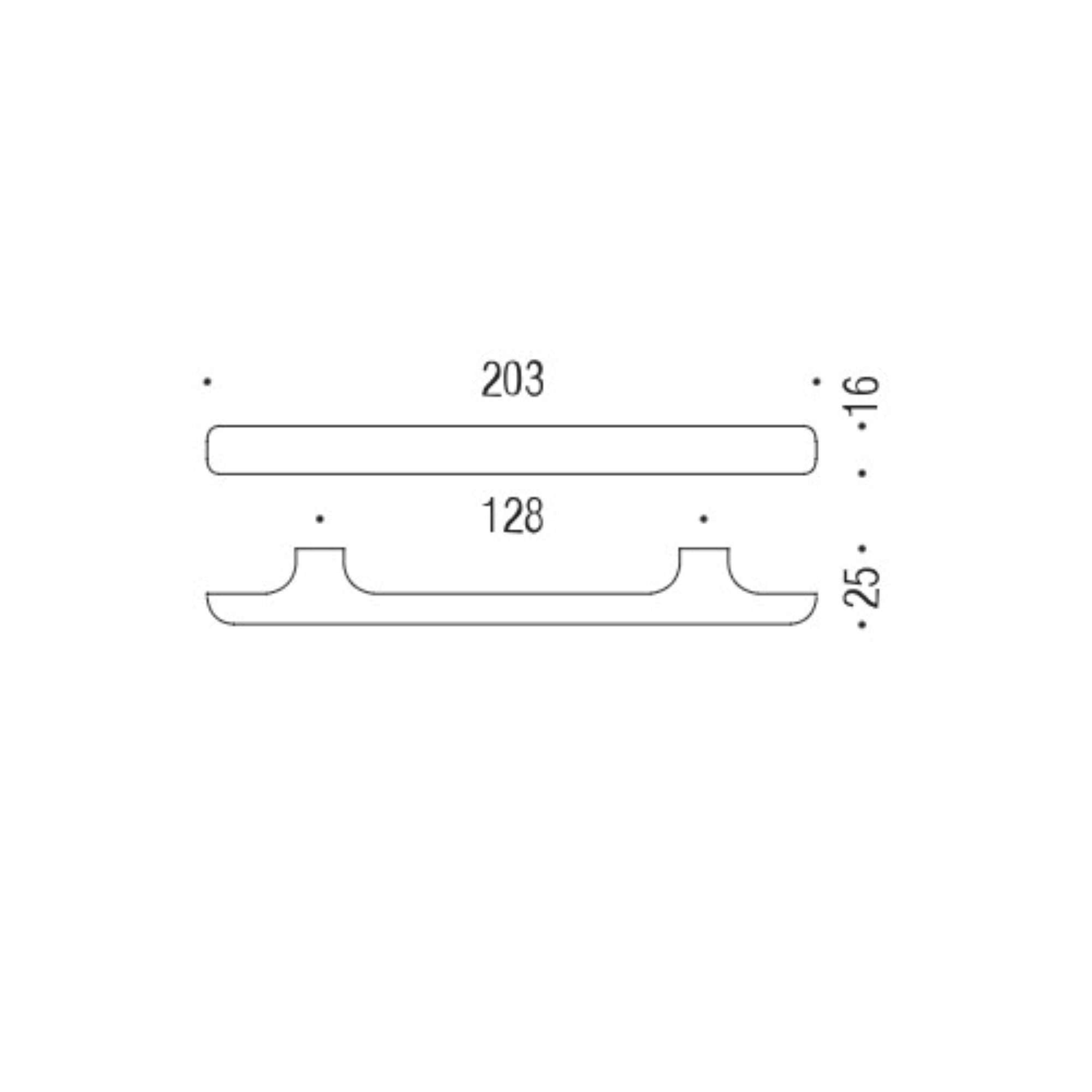 Maniglia f137/e int.128 cr cromata - f137/e-cr