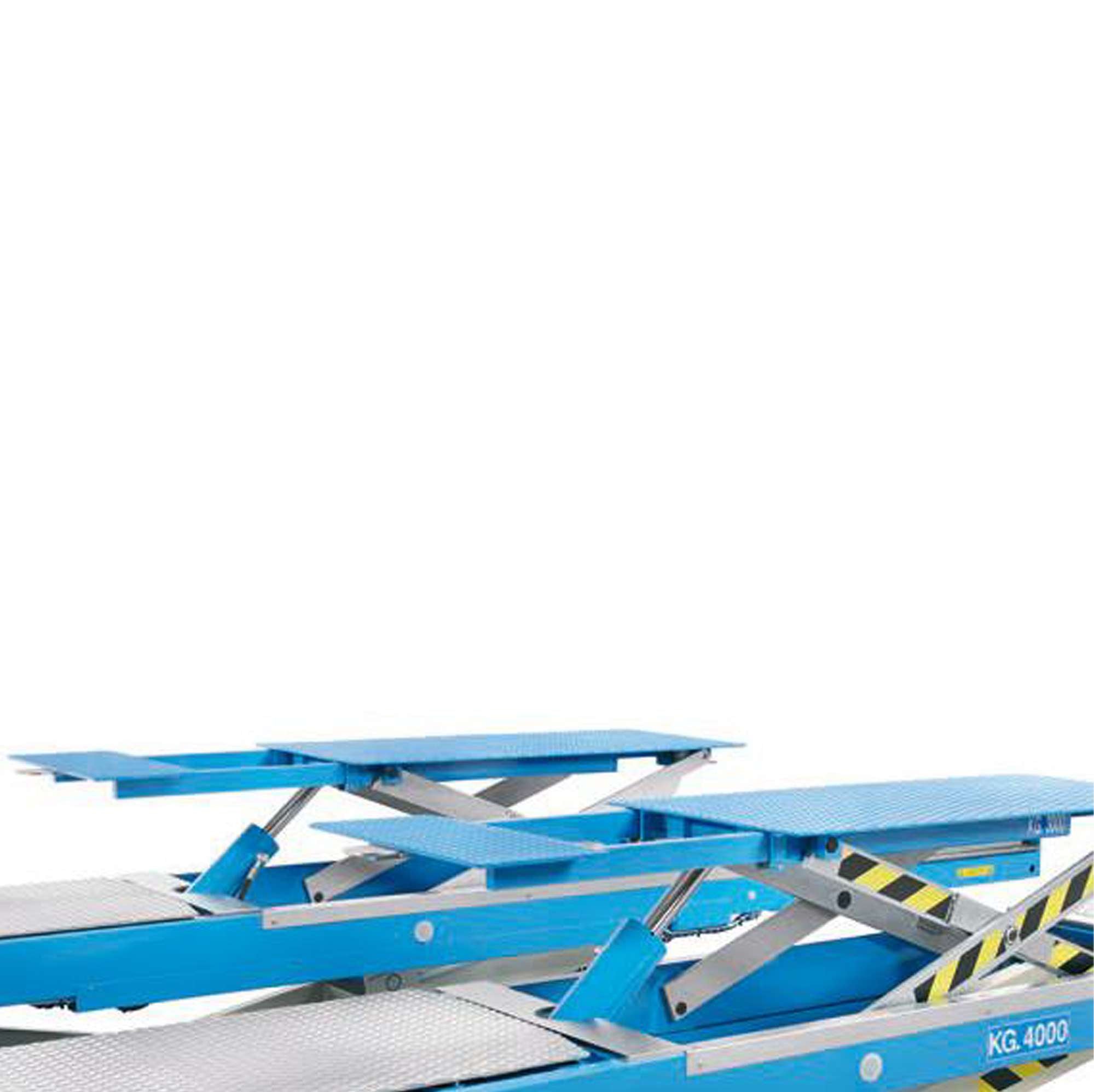 Sollevatore elettroidraulico a forbice portata 5000 kg a scomparsa con lift table a pedane piane OMCN