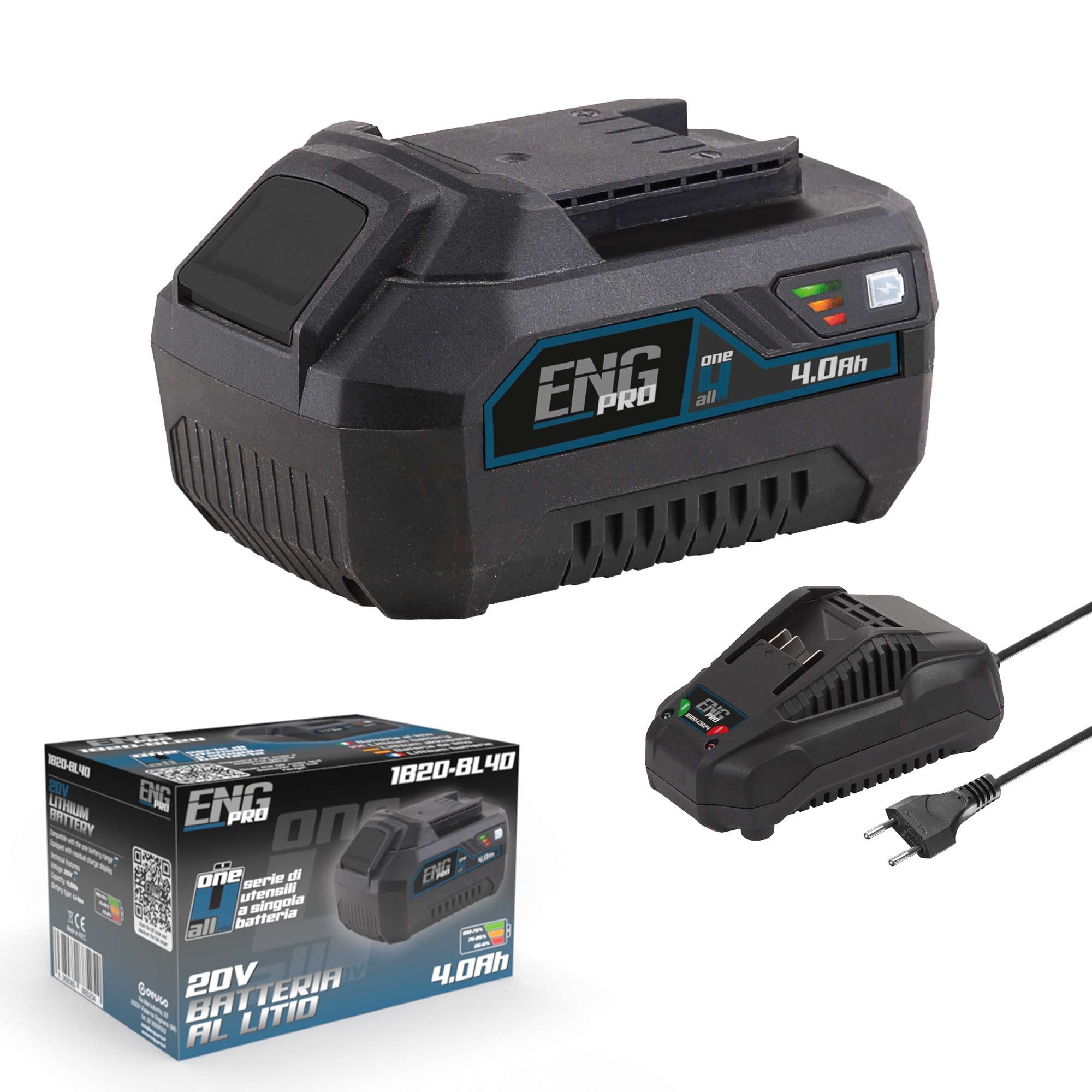 Batteria 20V 4.0 Ah ONE4ALL - ENG PRO