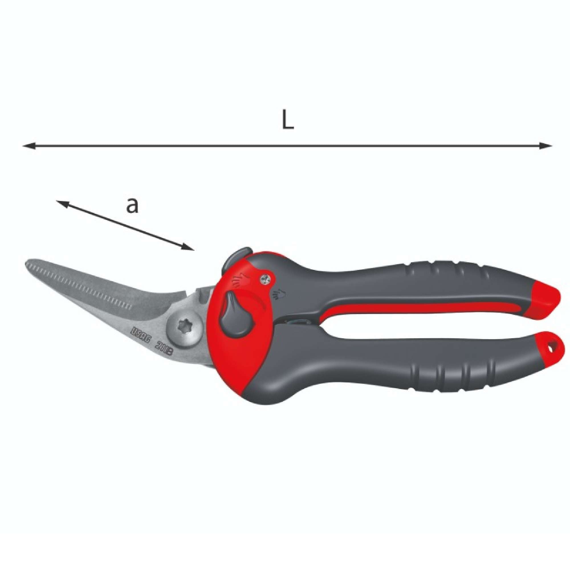 Forbice multiuso con lame inclinate 200mm - Usag 211 B U02110002