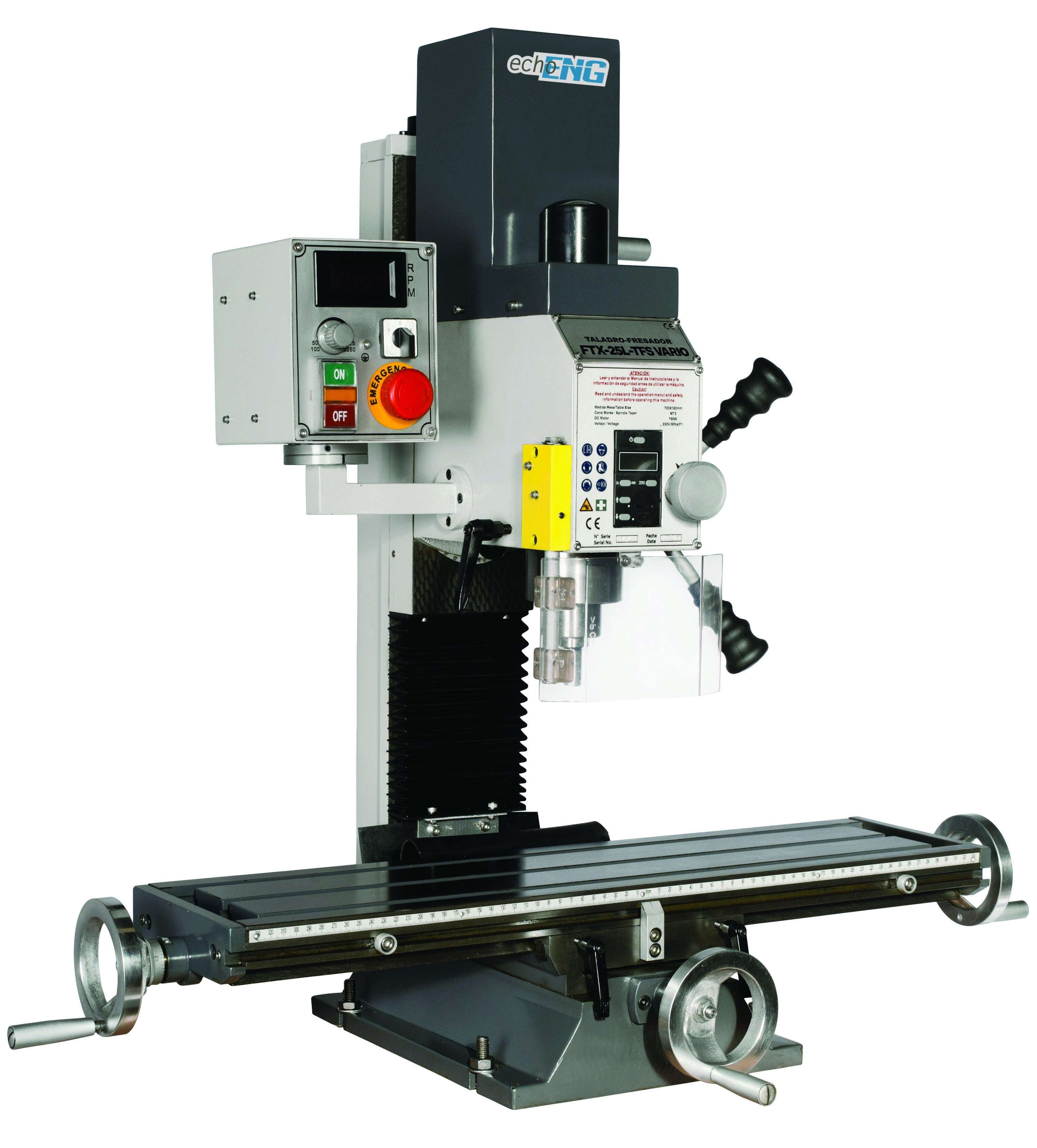 Trapano fresa da banco FTX-32-TFS-VARIO 230V 1.1 kW ENG PRO Fortex