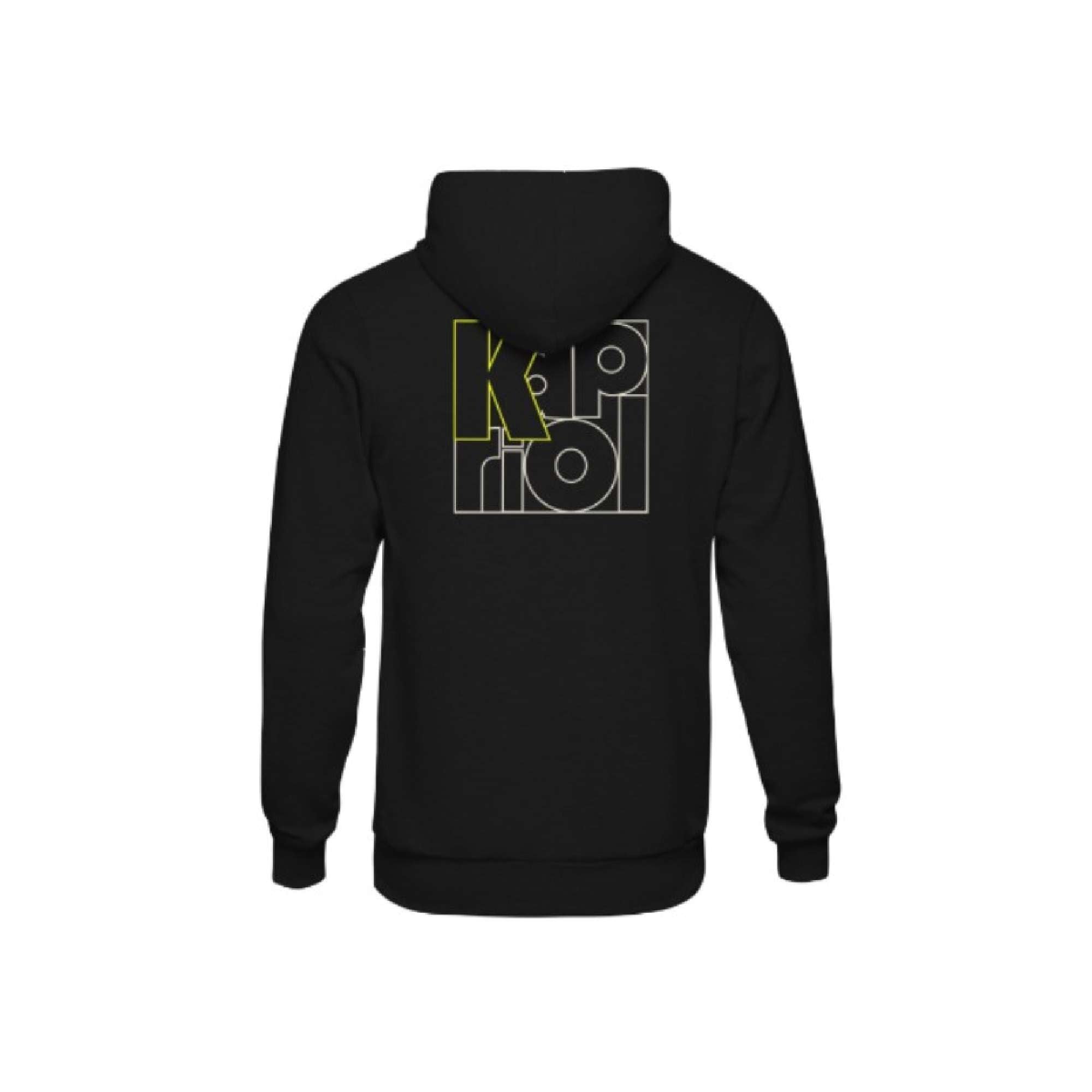 Felpa con cappuccio Enjoy Hoodie nera - Kapriol