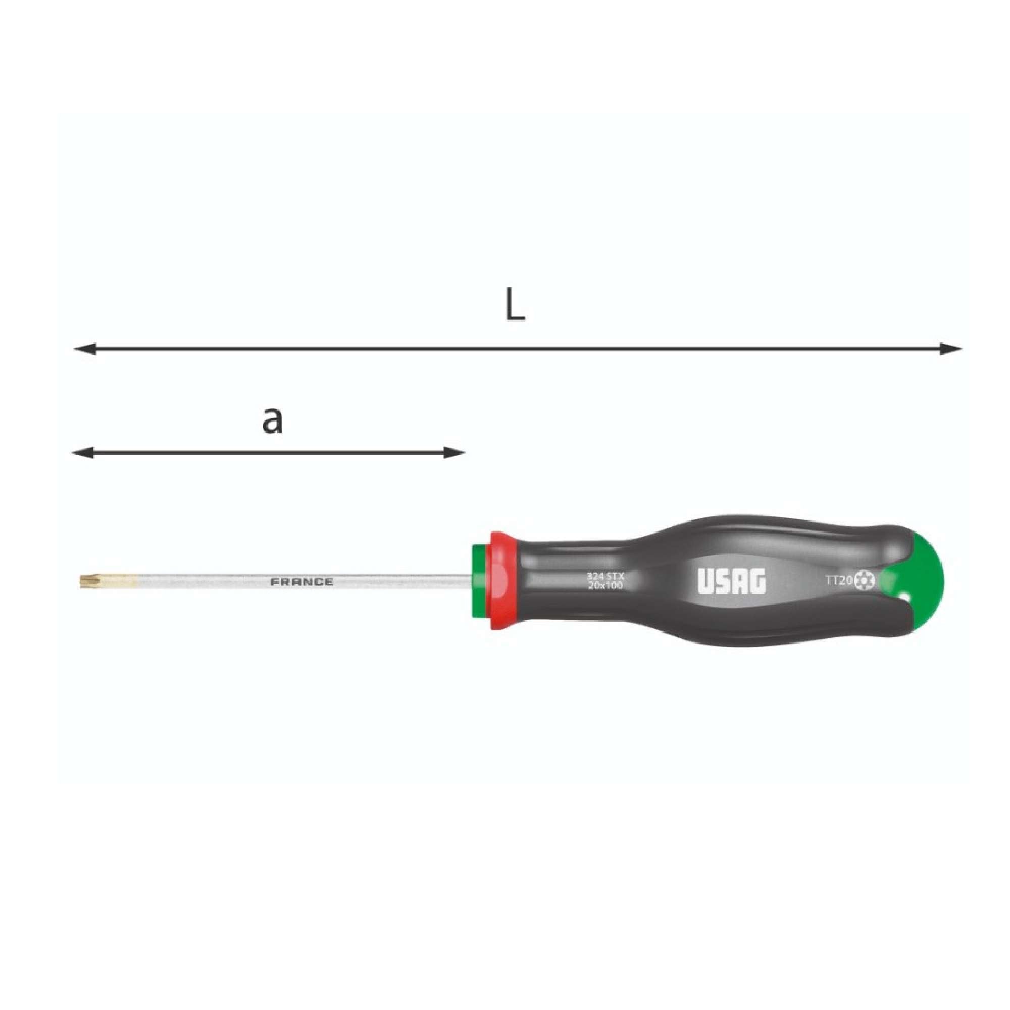 Giraviti per viti con impronta Torx Tamper Resistant - Usag 324 STX