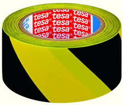 NASTRO 50MMX33MT GIALLO-NERO PER SEGNALAZIONI IN PVC TESA 60760